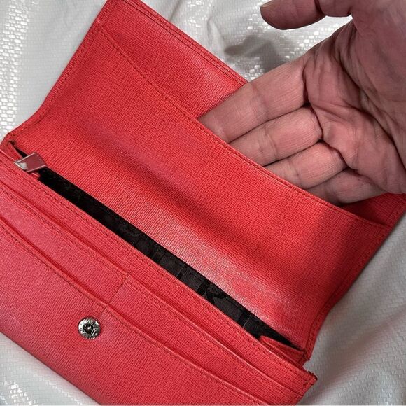 Furla Mango Women's Saffiano Textured Leather envelope Wallet - Picture 7 of 12